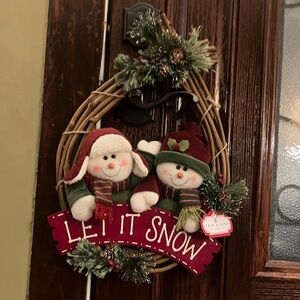 Trim A Home Snowman Wreath decoration